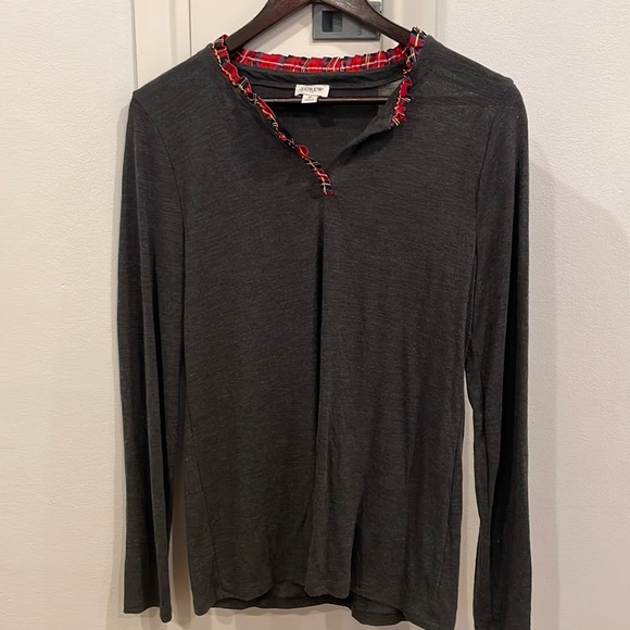 J Crew Charcoal Combo Plaid - Picture 2 of 3